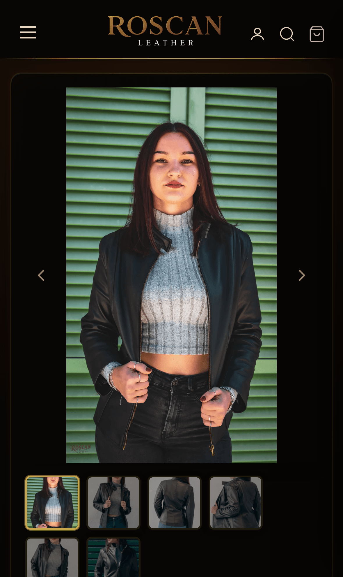 Anteprima mobile del progetto Roscan Leather — store fashion premium